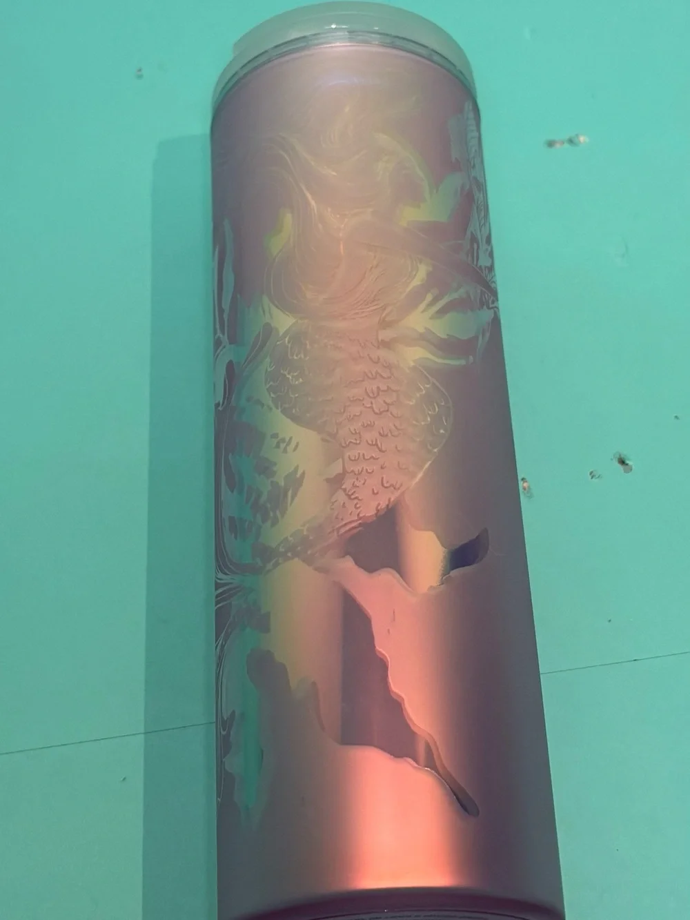 Starbucks 2022 Iridescent Mermaid Siren 16oz tumbler